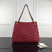 GUCCI GG MARMONT SHOULDER BAG RED 453569 SIZE 36 CM - 4