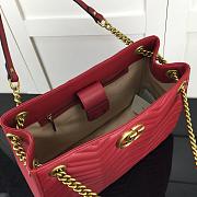 GUCCI GG MARMONT SHOULDER BAG RED 453569 SIZE 36 CM - 2