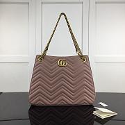 GUCCI GG MARMONT SHOULDER BAG DUSTY PINK 453569 SIZE 36 CM - 1