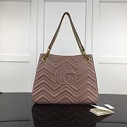 GUCCI GG MARMONT SHOULDER BAG DUSTY PINK 453569 SIZE 36 CM - 4