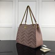 GUCCI GG MARMONT SHOULDER BAG DUSTY PINK 453569 SIZE 36 CM - 5