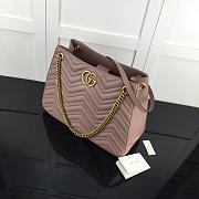 GUCCI GG MARMONT SHOULDER BAG DUSTY PINK 453569 SIZE 36 CM - 3