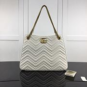 GUCCI GG MARMONT SHOULDER BAG WHITE 453569 SIZE 36 CM - 1