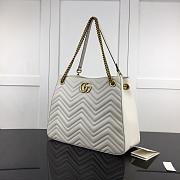 GUCCI GG MARMONT SHOULDER BAG WHITE 453569 SIZE 36 CM - 6