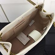GUCCI GG MARMONT SHOULDER BAG WHITE 453569 SIZE 36 CM - 2