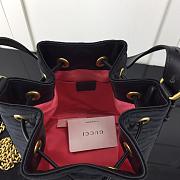 GUCCI GG MARMONT VELVET SHOUDER BAG BLACK 525081 SIZE 21 CM - 2
