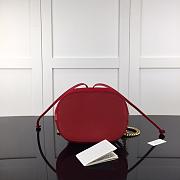 GUCCI GG MARMONT VELVET SHOUDER BAG RED 525081 SIZE 21 CM - 5