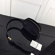 GUCCI GG MARMONT VELVET BELT BAG BLACK 476434 SIZE 18 CM - 6