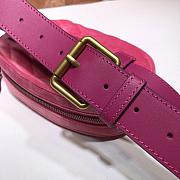 GUCCI GG MARMONT VELVET BELT BAG ROSE PINK 476434 SIZE 18 CM - 4