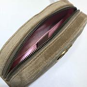 GUCCI GG MARMONT VELVET BELT BAG BEIGE 476434 SIZE 18 CM - 3