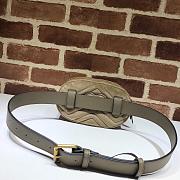 GUCCI GG MARMONT VELVET BELT BAG BEIGE 476434 SIZE 18 CM - 2
