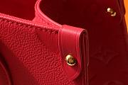 LOUIS VUITON ONTHEGO MM RED M45595 34CM - 2