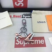 LV KEY RING PINK M68197 - 1