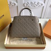 LV MONTAIGNE MM GREY M41048 SIZE 33 CM - 6