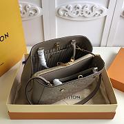 LV MONTAIGNE MM GREY M41048 SIZE 33 CM - 5