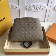 LV MONTAIGNE MM GREY M41048 SIZE 33 CM - 2