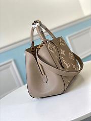 LV MONTAIGNE MM GRAY/CREAM M41048 SIZE 33 CM - 6