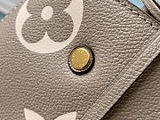 LV MONTAIGNE MM GRAY/CREAM M41048 SIZE 33 CM - 4