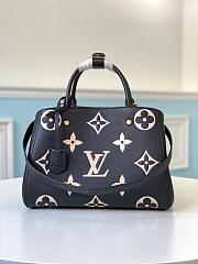 LV MONTAIGNE MM BLACK/BEIGE M45499 SIZE 33 CM - 1