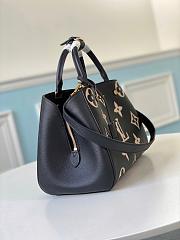 LV MONTAIGNE MM BLACK/BEIGE M45499 SIZE 33 CM - 5