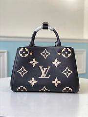LV MONTAIGNE MM BLACK/BEIGE M45499 SIZE 33 CM - 3