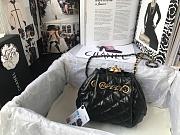 CHANEL DRAWSTRING BAG BLACK 20CM - 1