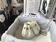 CHANEL DRAWSTRING BAG WHITE 20CM - 6