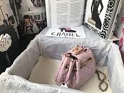 CHANEL DRAWSTRING BAG PASTEL PINK 20CM - 2