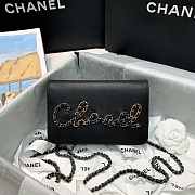 CHANEL WALLET ON CHAIN 2020 BLACK SIZE 19 CM - 6