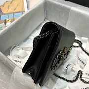 CHANEL WALLET ON CHAIN 2020 BLACK SIZE 19 CM - 4