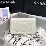 CHANEL WALLET ON CHAIN 2020 WHITE SIZE 19 CM - 5