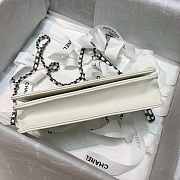 CHANEL WALLET ON CHAIN 2020 WHITE SIZE 19 CM - 2