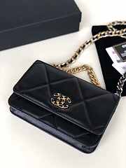 CHANEL 19 WALLET ON CHAIN 2019 BLACK AP0957 SIZE 19 CM - 3