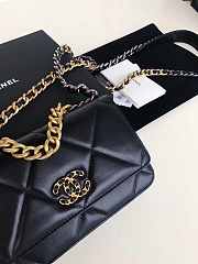 CHANEL 19 WALLET ON CHAIN 2019 BLACK AP0957 SIZE 19 CM - 4