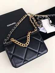 CHANEL 19 WALLET ON CHAIN 2019 BLACK AP0957 SIZE 19 CM - 6