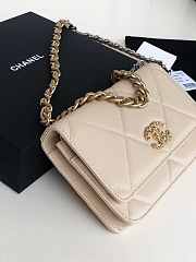 CHANEL 19 WALLET ON CHAIN 2019 BEIGE AP0957 SIZE 19 CM - 3