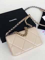 CHANEL 19 WALLET ON CHAIN 2019 BEIGE AP0957 SIZE 19 CM - 5