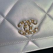 CHANEL 19 WALLET ON CHAIN 2021 WHITE AP0957 SIZE 19 CM - 2