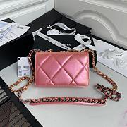 CHANEL 19 WALLET ON CHAIN 2021 PINK AP0957 SIZE 19 CM - 6