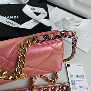 CHANEL 19 WALLET ON CHAIN 2021 PINK AP0957 SIZE 19 CM - 5