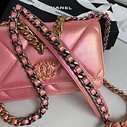 CHANEL 19 WALLET ON CHAIN 2021 PINK AP0957 SIZE 19 CM - 3