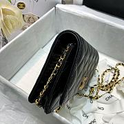 CHANEL WALLET ON CHAIN WITH COLORED CRYSTAL BLACK AP1943 SIZE 19 CM - 5