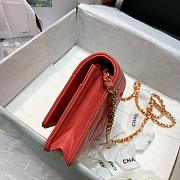 CHANEL WALLET ON CHAIN WITH COLORED CRYSTAL PINK AP1943 SIZE 19 CM - 5