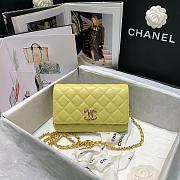 CHANEL WALLET ON CHAIN WITH COLORED CRYSTAL LEMON AP1943 SIZE 19 CM - 1