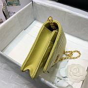 CHANEL WALLET ON CHAIN WITH COLORED CRYSTAL LEMON AP1943 SIZE 19 CM - 6