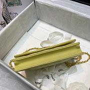 CHANEL WALLET ON CHAIN WITH COLORED CRYSTAL LEMON AP1943 SIZE 19 CM - 5