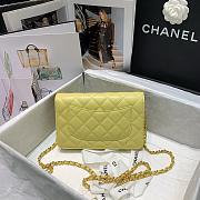 CHANEL WALLET ON CHAIN WITH COLORED CRYSTAL LEMON AP1943 SIZE 19 CM - 4