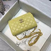 CHANEL WALLET ON CHAIN WITH COLORED CRYSTAL LEMON AP1943 SIZE 19 CM - 3