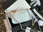 CHANEL Lambskin Quilted Mini CC Pearl Crush Rectangular Flap - 6