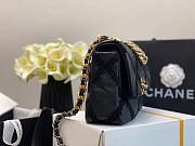 CHANEL 19 CROCHET BAG BLACK AS1160 SIZE 26 CM - 3